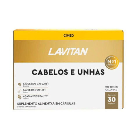 Multivitamínico Lavitan Cabelos E Unhas 30 Cápsulas