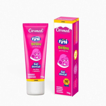 Gel Dental Carmed Fini Beijos com Flúor 70g Gel Dental Carmed Fini Beijos com Flúor 70g