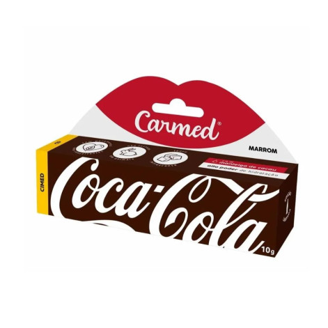 Hidratante Labial Carmed Coca Cola Marrom 10G