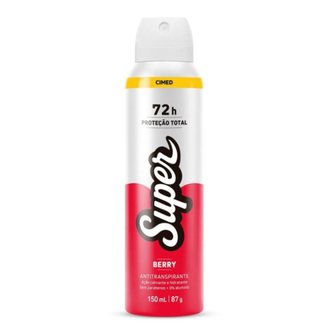 Desodorante Antitranspirante Aerossol Cimed Super Berry 150ml Desodorante Antitranspirante Aerossol Cimed Super Berry 150ml