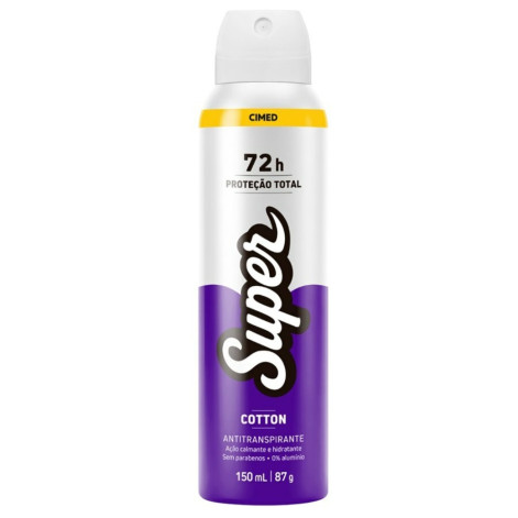 Desodorante Aerossol Cimed Super Cotton Feminino 150ml