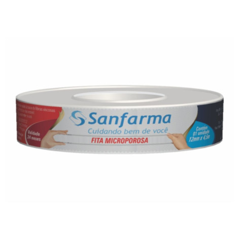 Esparadrapo Microporoso Sanfarma 12mm x 4,5cm