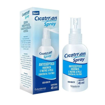 Cicatrisan Spray Antisséptico Nutre a Pele Higieniza 45ml Cicatrisan Spray Antisséptico Nutre a Pele Higieniza 45ml
