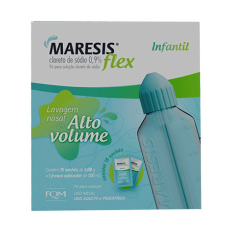 Maresis Flex Fqm Infantil Alto Volume 15 Sachês de 1,08g + 1 Frasco aplicador de 120ml Maresis Flex Fqm Infantil Alto Volume 15 Sachês de 1,08g + 1 Frasco aplicador de 120ml