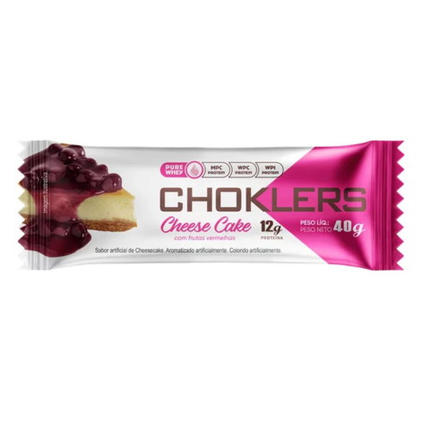 Barra Protein Choklers Cheesecake Frutas Vermelhas 40G