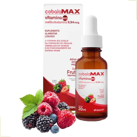 CobalaMax Metilcobalamina 9,94mcg Vitamina B12 20ml Herbamed