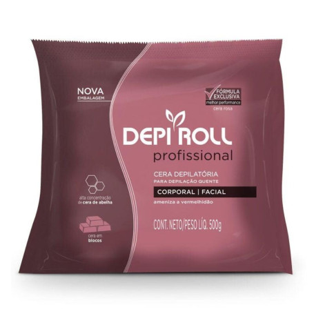 Cera Quente Rosa Depi Roll 250Gr