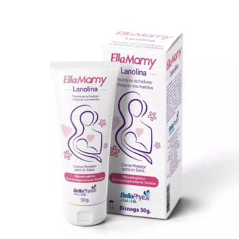 Lanolina Protetor para Os Seios Ellamamy 50g Bellaphytus
