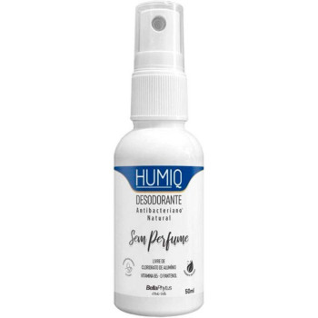 Desodorante Spray Antibacteriano Natural Vegano Humiq 50Ml Sem Perfume