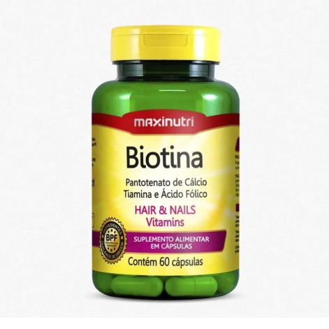 Biotina Cabelo, Pele e Unha 60 Cápsulas