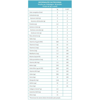 Colágeno Hidrolisado Verisol Frutas Vermelhas + Coenzima Q10 30 Sachês 5g