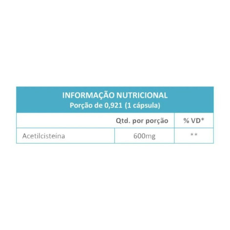 Flucetil Acetilcisteína 600mg 16 Cápsulas Maxinutri
