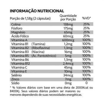 Memorin Fosforo + Vitaminas 60 Capsulas Maxinutri