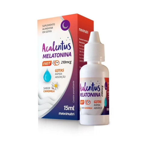 Acalentus Melatonina + Camomila 210mcg Gotas 15ml Maxinutri