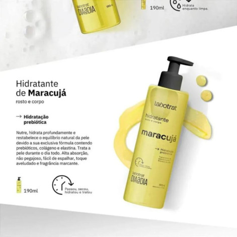 Hidratante Rosto E Corpo Maracujá Dia A Dia Com 190ml Labotrat