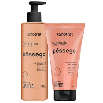 Kit Dia a Dia Labotrat Esfoliante 150g + Hidratante 190ml Pessego Kit Dia a Dia Labotrat Esfoliante 150g + Hidratante 190ml Pessego