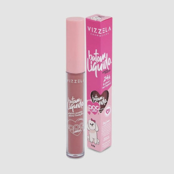 Batom Líquido 3,5g Dog Lovers Cor 03 Poodle Vizzela Cosméticos