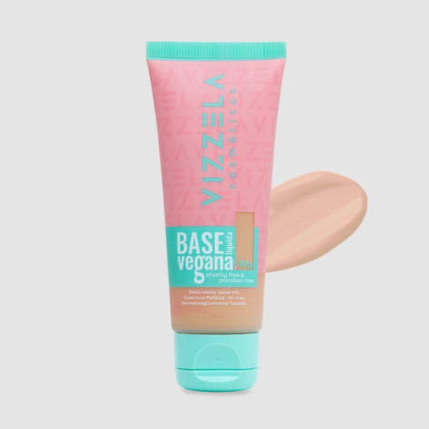 Base Líquida Vegana Matte Vizzela Cor 07 30g