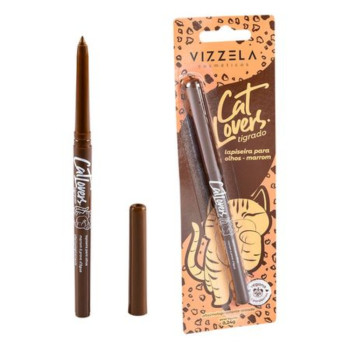 Lápis de Olho Vizzela Cat Lovers Ultra Black 0,24g