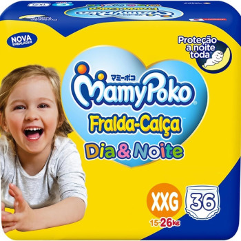 MamyPoko Fralda-Calça Dia&Noite Xxg 36 Unidades