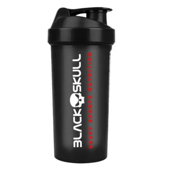 Coqueteleira Black Skull Preta 600ML