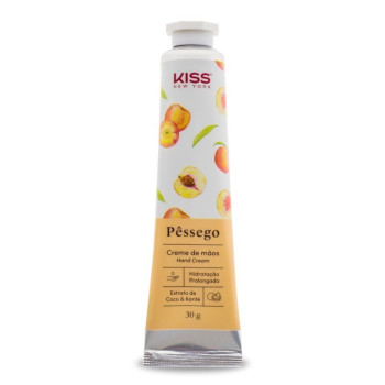 Creme de Mãos Kiss New York Pêssego 30g