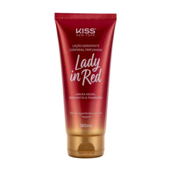 Loção Hidratante Corporal Kiss New York Lady in Red 180ml