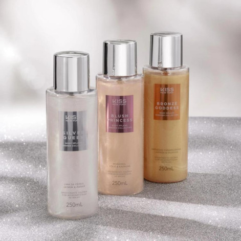 Body Splash Shimmer Silver Queen Kiss New York
