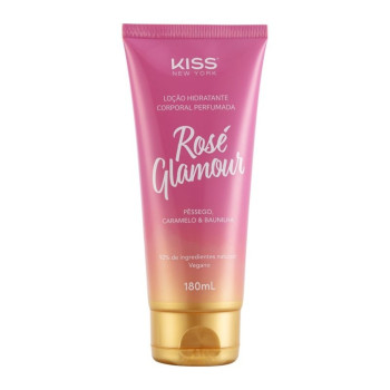 Loção Hidratante Corporal Kiss New York Rosé Glamour 180ml
