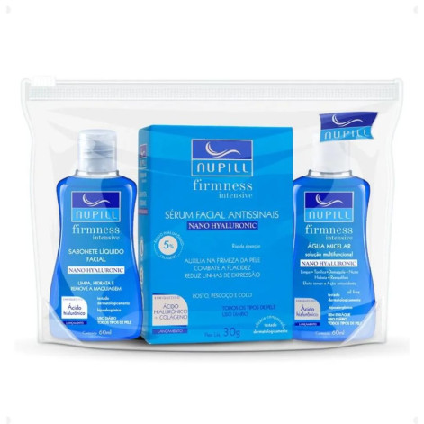Kit Facial Nupill Hialuronico Sabonete+Serum+Micelar