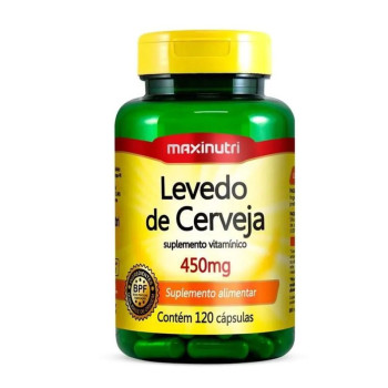 Levedo de Cerveja 500mg 120 cápsulas (Maxinutri)