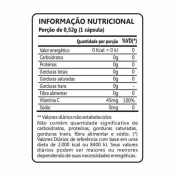 Vitaminas C Revestida 100% Idr 60 Cápsulas Maxinutri