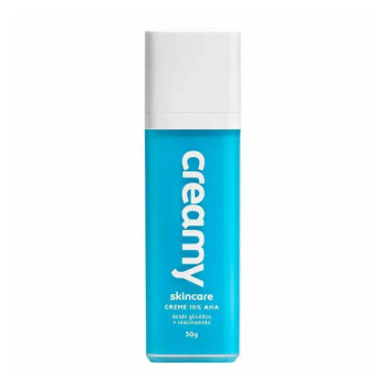 Creamy Ácido Glicólico + Niacinamida Anti-Idade Renovador Facial Noturno 30g