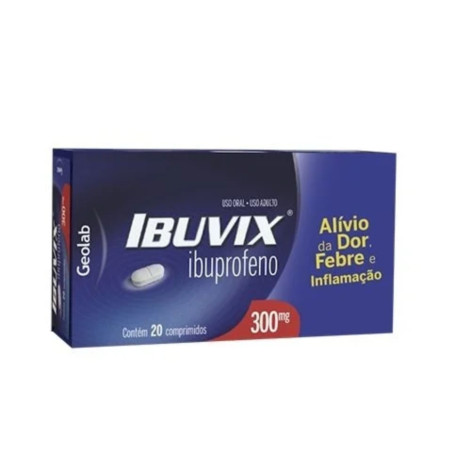 Ibuvix Ibuprofeno 300mg com 20 comprimidos Geolab
