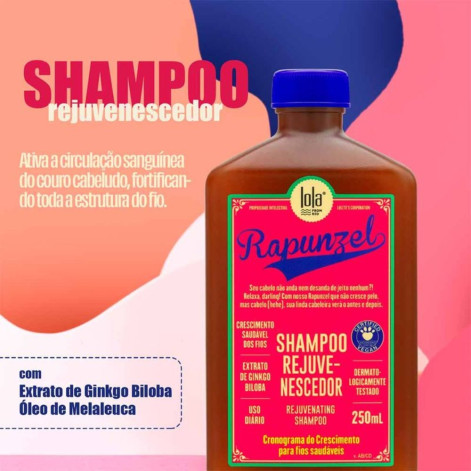 Shampoo Lola Cosmetics Rapunzel Rejuvenescedor 250ml