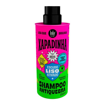 Shampoo Antiquebra Lola Xapadinha Escudo Liso Ativado 250ml