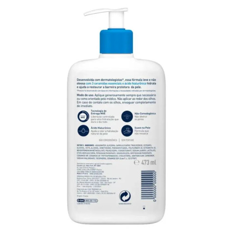 Loção Hidratante Corporal CeraVe Pele Seca e Extra Seca 473ml
