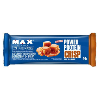 Power Protein Crisp Barra Max Titanium Sabor Frutas Caramelo 44g Power Protein Crisp Barra Max Titanium Sabor Frutas Caramelo 44g