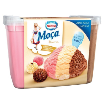Nestle Pote de Sorvete Trio Moça 1,5L