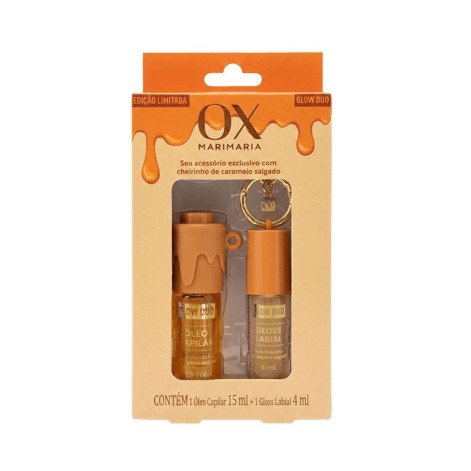 Kit OX Mari Maria Óleo Capilar + Gloss Labial Caramelo Salgado