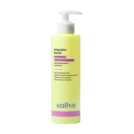 Limpador Facial Sallve Niacinamida e Extrato de Moringa 300ml