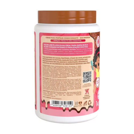Creme para Pentear Chocolate Kids Cachinhos Nutridos 1kg