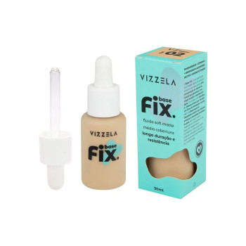 Base Líquida Fix Vizzela Cor 02 30ml Base Líquida Fix Vizzela Cor 02 30ml