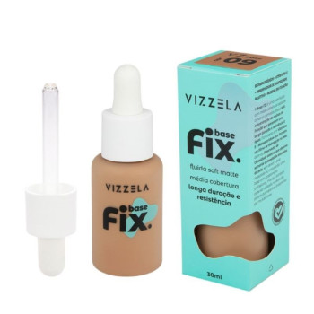 Base Líquida Vizzela Fix Cor 09 30ml Base Líquida Vizzela Fix Cor 09 30ml