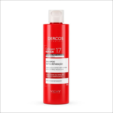 Shampoo Ultra Reparação Vichy Dercos Collagen Repair 17 200g