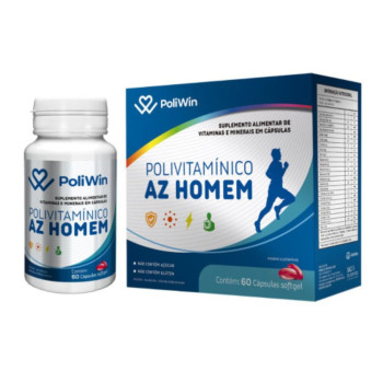 Poliwin Az Homem C/60Caps