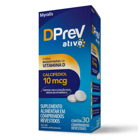 Vitamina D 10mcg DPrev Ative 30 comprimidos Vitamina D 10mcg DPrev Ative 30 comprimidos