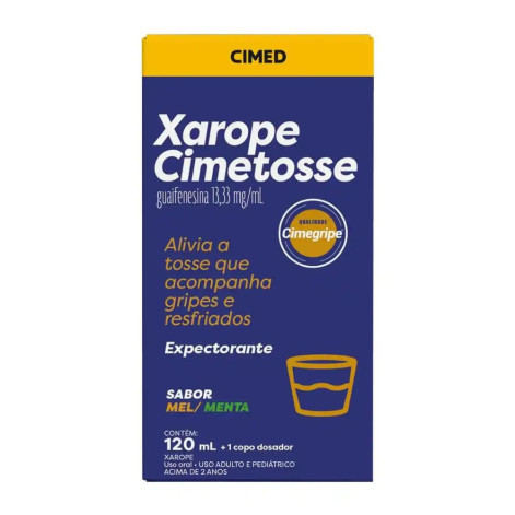 Cimetosse 13,33mg/ml Xarope C/120ml