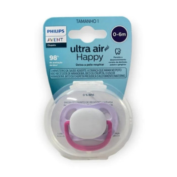 Chupeta Avent Ultra Air Lisa 0-6 Meses Menina