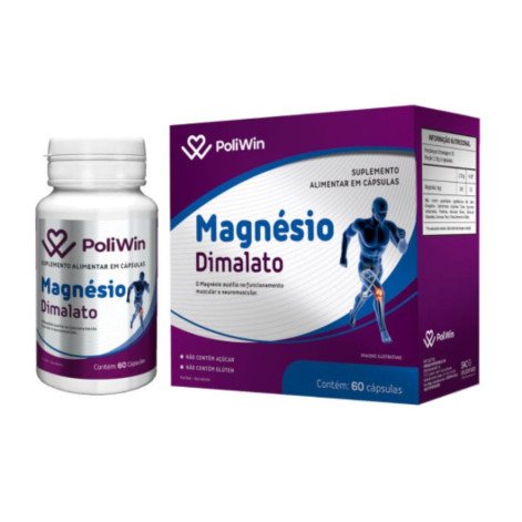 Poliwin Magnesio Dimalato 60 Capsulas